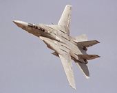 F-14 in volo sopra il CAF/Fina Airsho, Midland (Texas), ©kensaviation.com